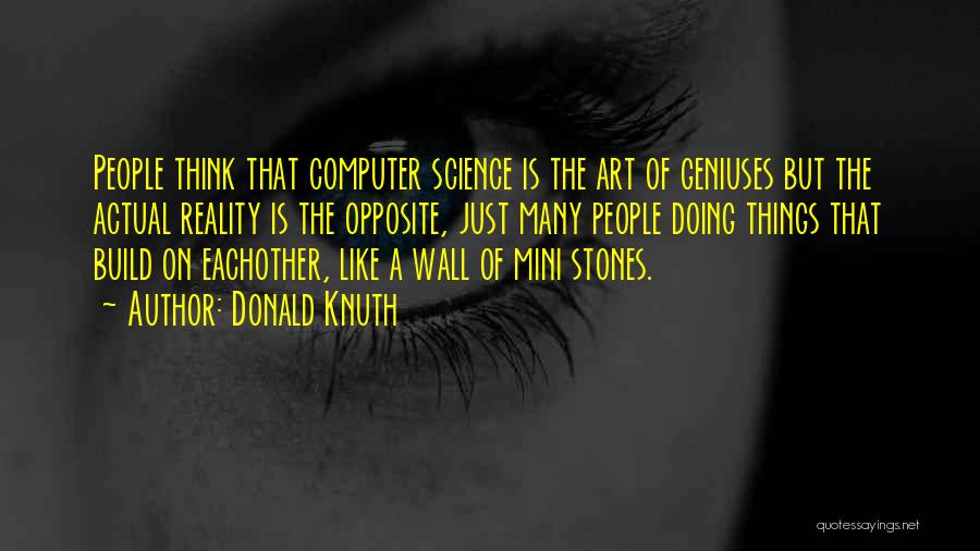 Wall Art Quotes By Donald Knuth