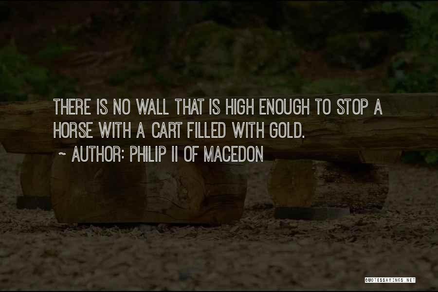 Wall Filled With Quotes By Philip II Of Macedon