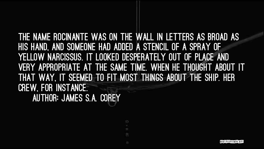 Wall Letters And Quotes By James S.A. Corey