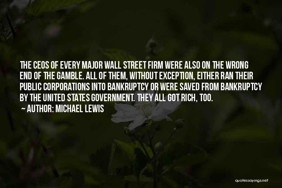 Wall Of Street Quotes By Michael Lewis