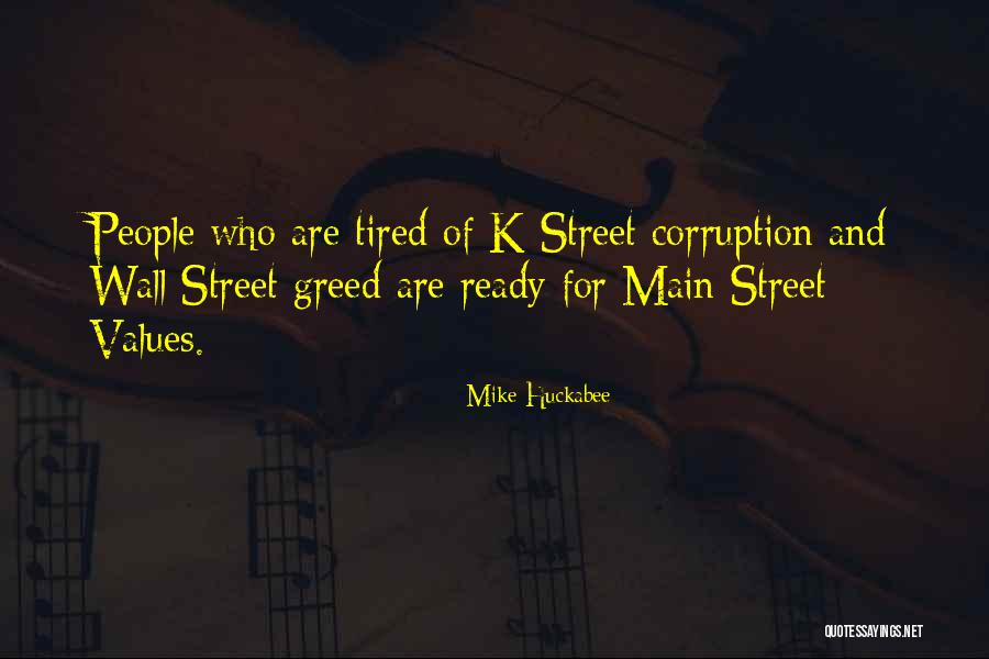 Wall Of Street Quotes By Mike Huckabee