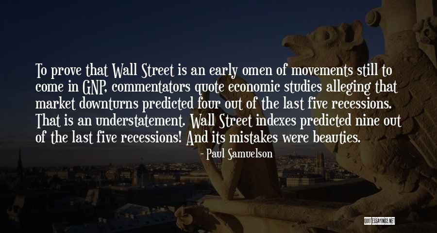 Wall Of Street Quotes By Paul Samuelson