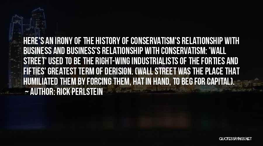 Wall Of Street Quotes By Rick Perlstein