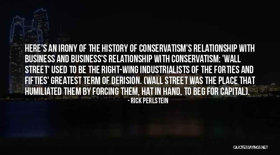 Wall Of Street Quotes By Rick Perlstein