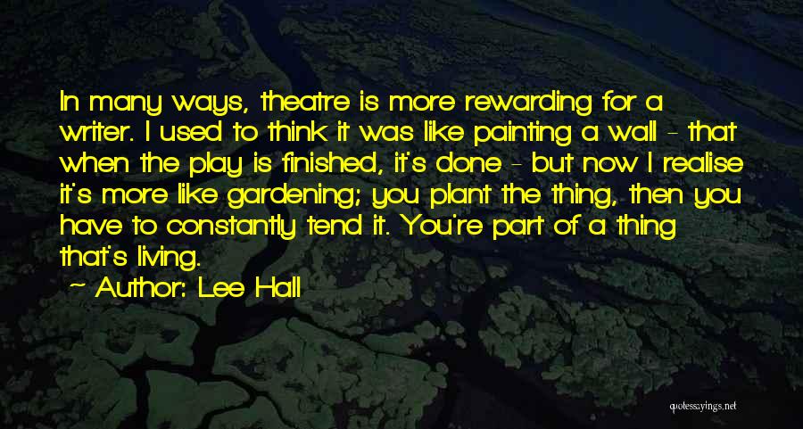 Wall Painting Quotes By Lee Hall