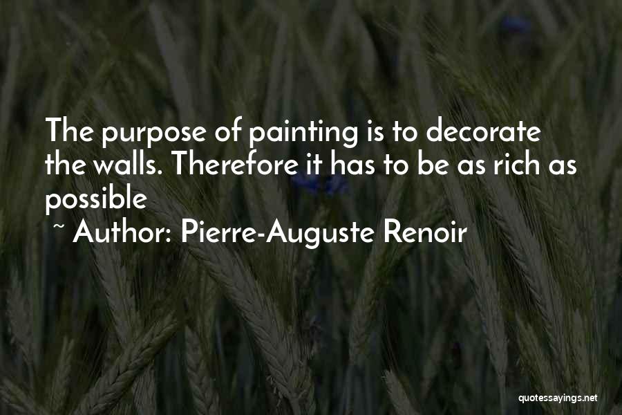 Wall Painting Quotes By Pierre-Auguste Renoir