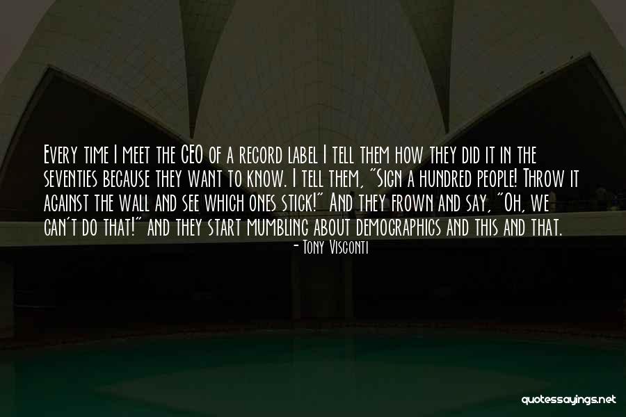 Wall Sign Quotes By Tony Visconti Wall Sign Quotes By Tony Visconti