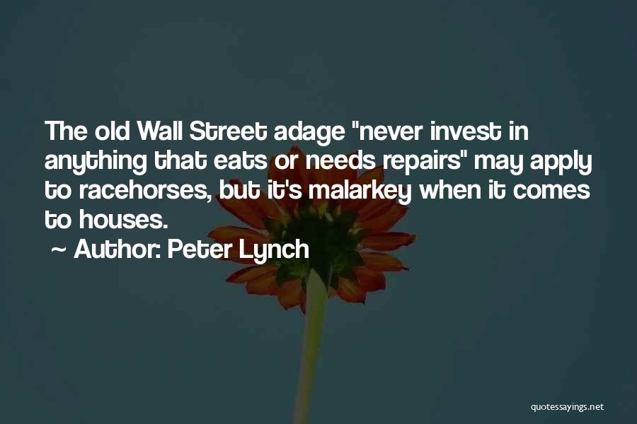 Wall Street Inspirational Quotes By Peter Lynch