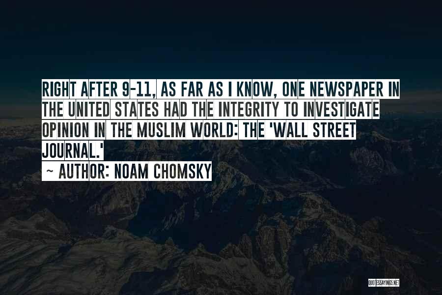 Wall Street Journal Quotes By Noam Chomsky