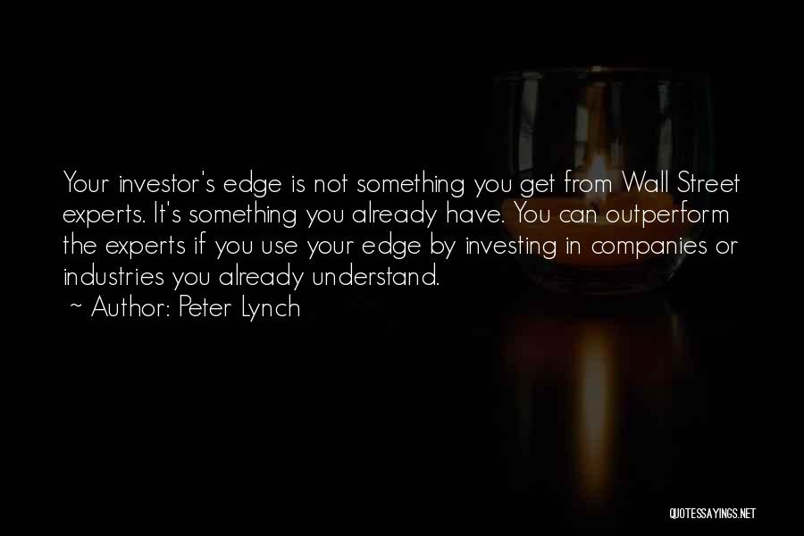 Wall Street's Quotes By Peter Lynch