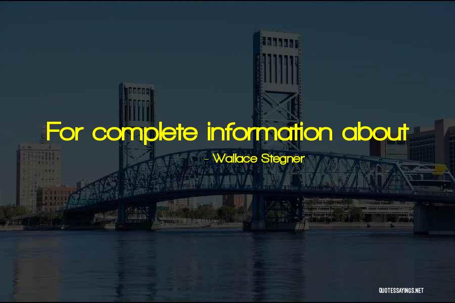 Wallace Stegner Quotes 1301212 Wallace Stegner Quotes 1301212