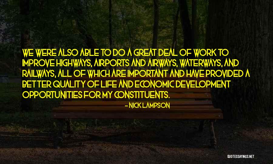 Walles Hamonde Quotes By Nick Lampson Walles Hamonde Quotes By Nick Lampson