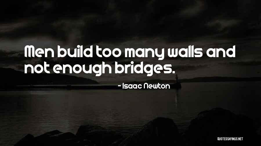 Walls And Bridges Quotes By Isaac Newton Walls And Bridges Quotes By Isaac Newton