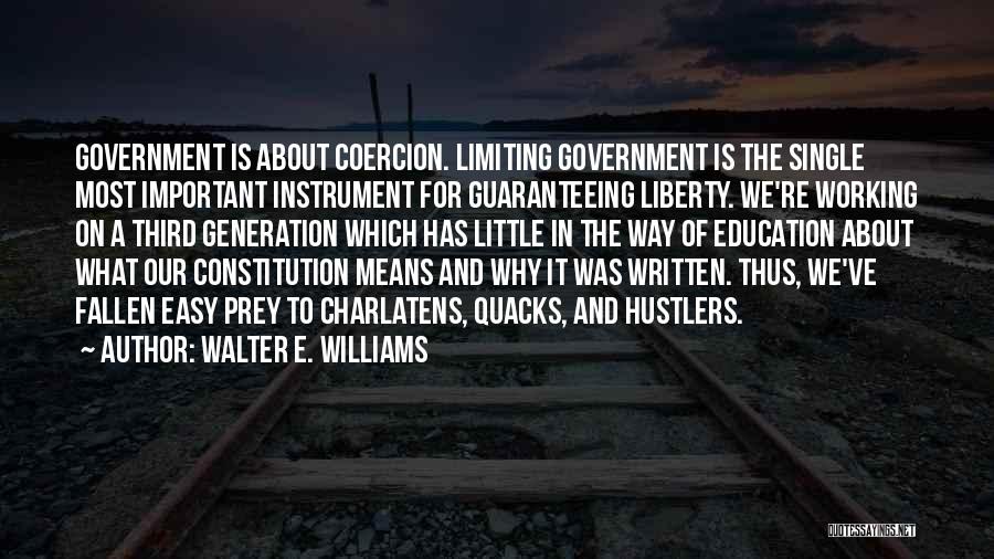 Walter E. Williams Quotes 712506