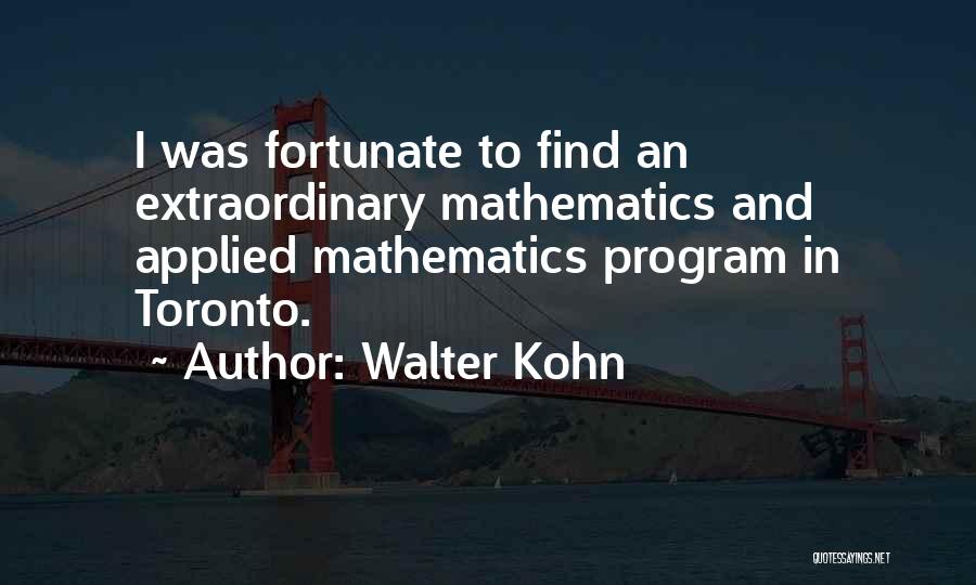 Walter Kohn Quotes 2218697