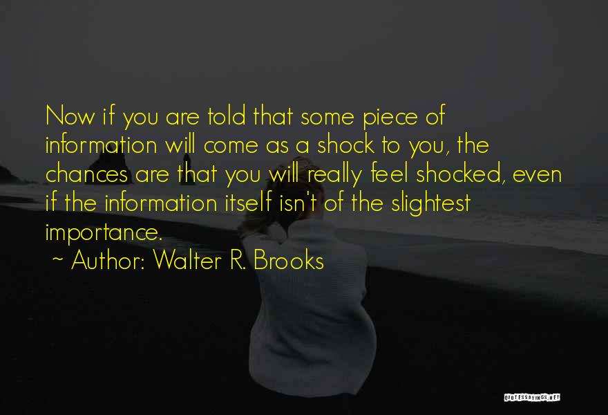 Walter R. Brooks Quotes 851034