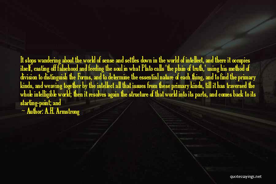 Wandering Off Quotes By A.H. Armstrong