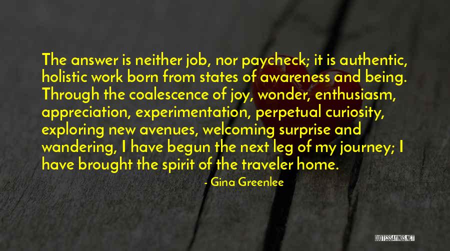 Wandering Travel Quotes By Gina Greenlee