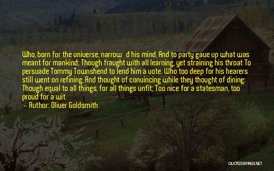 Wandlore And Magical Creatures Quotes By Oliver Goldsmith