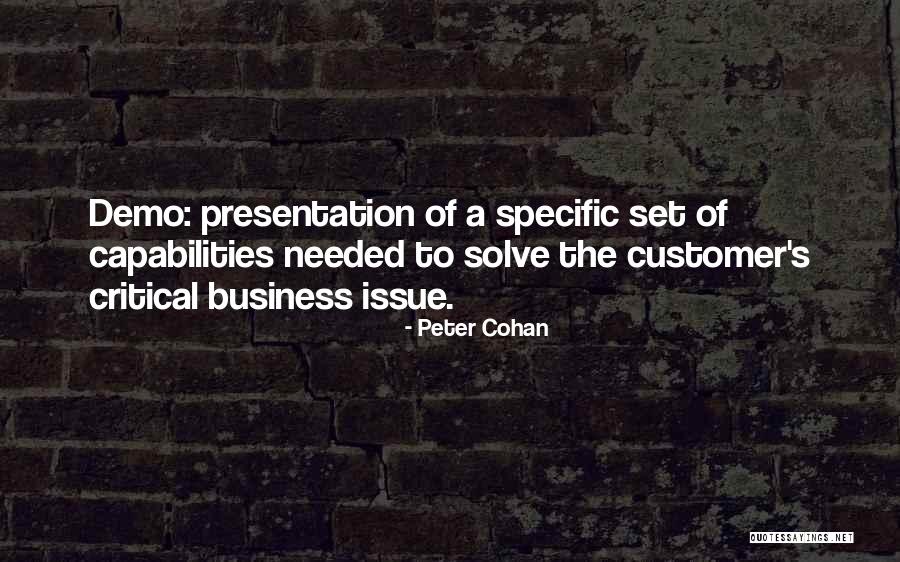 Wanienka Quotes By Peter Cohan Wanienka Quotes By Peter Cohan
