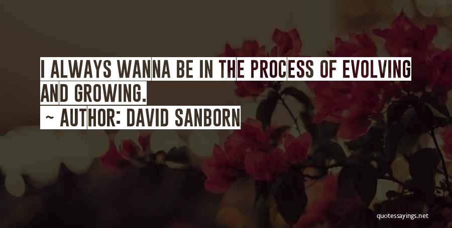 Wanna Be With You Always Quotes By David Sanborn
