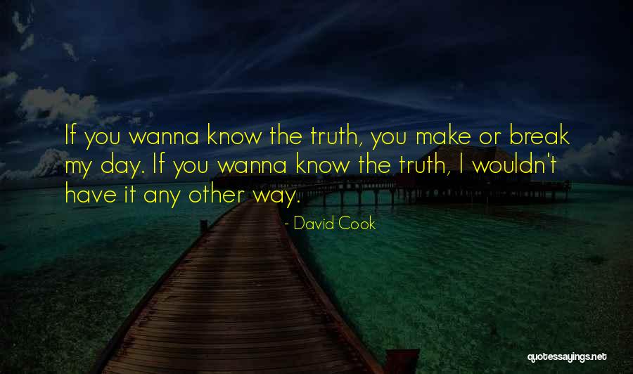 Wanna Know You Quotes By David Cook