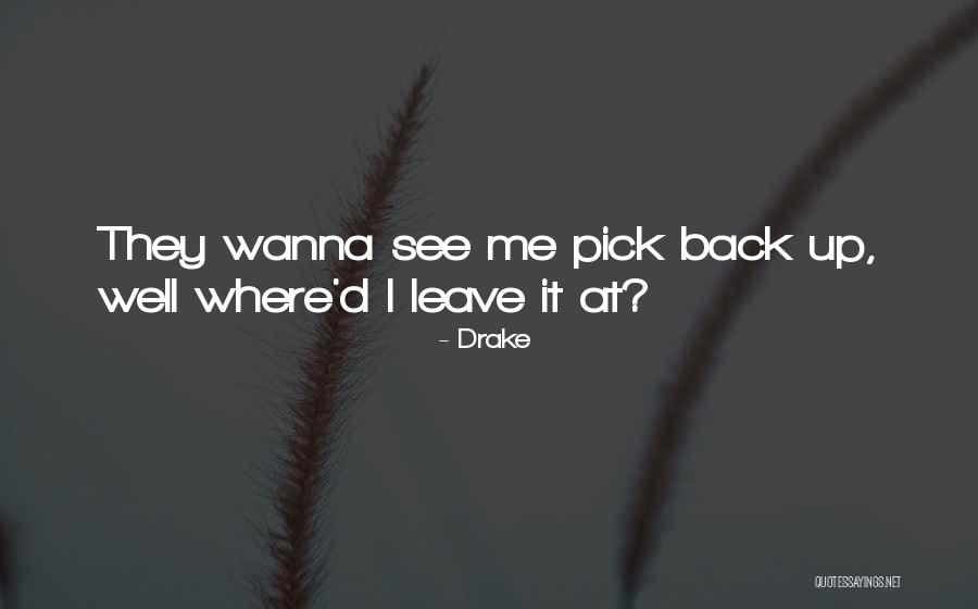 Wanna Leave Quotes By Drake