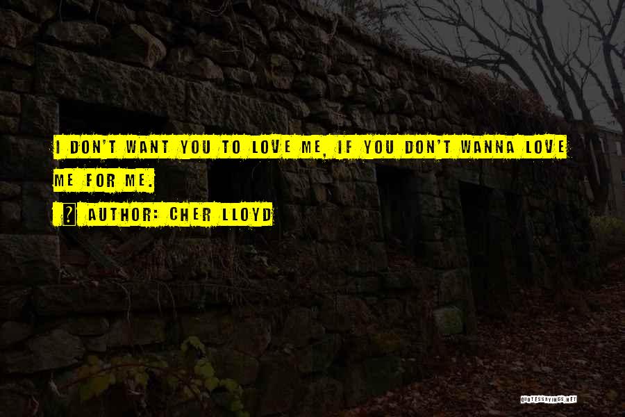 Wanna Love You Quotes By Cher Lloyd