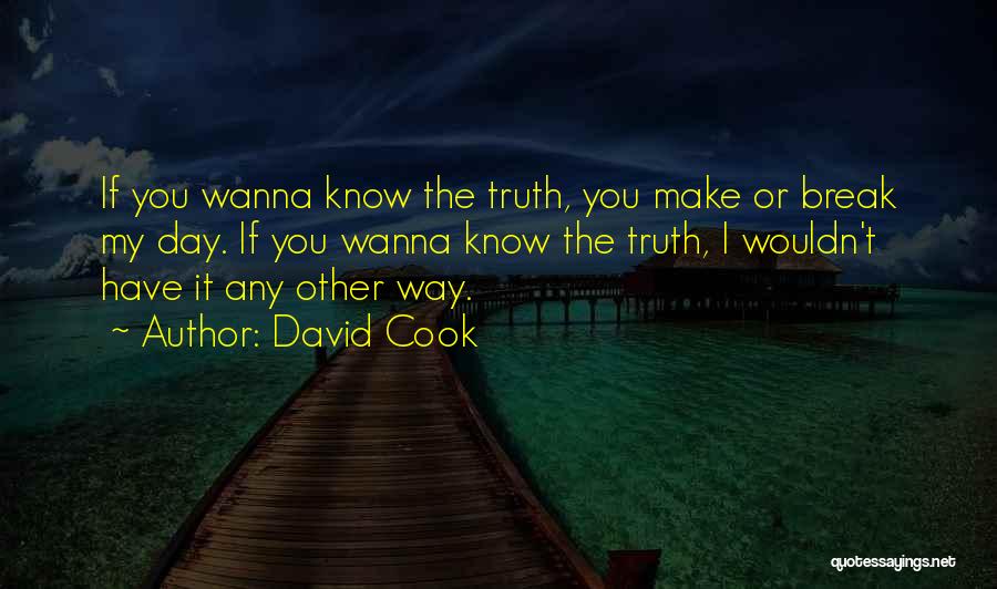 Wanna Love You Quotes By David Cook