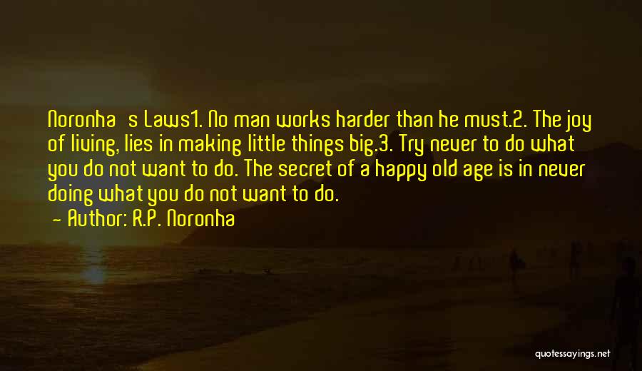 Want A Happy Life Quotes By R.P. Noronha