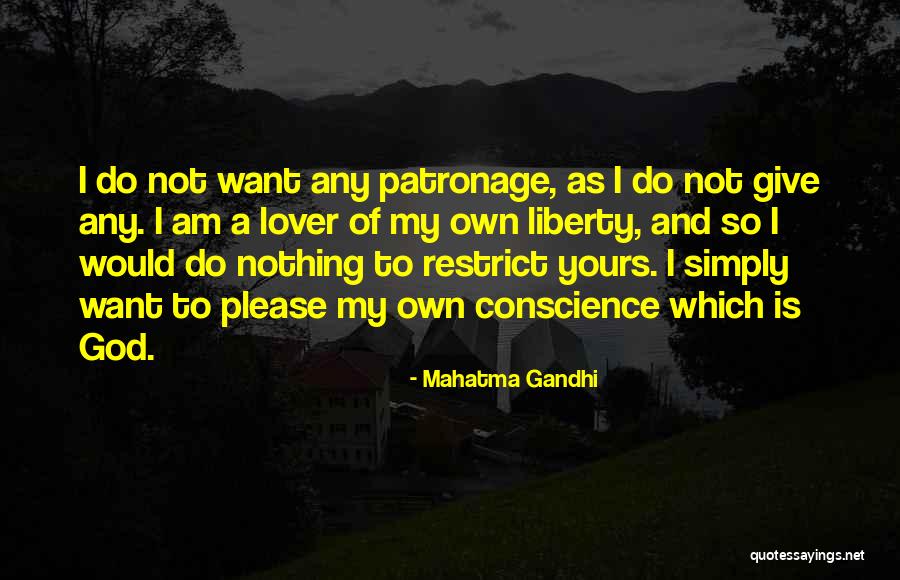 Want A Lover Quotes By Mahatma Gandhi