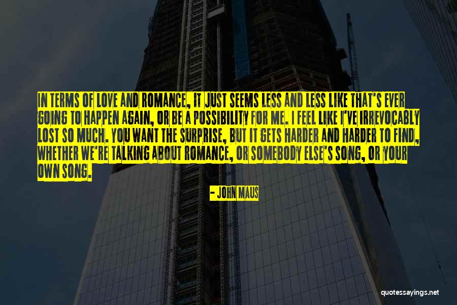 Want Somebody To Love Quotes By John Maus