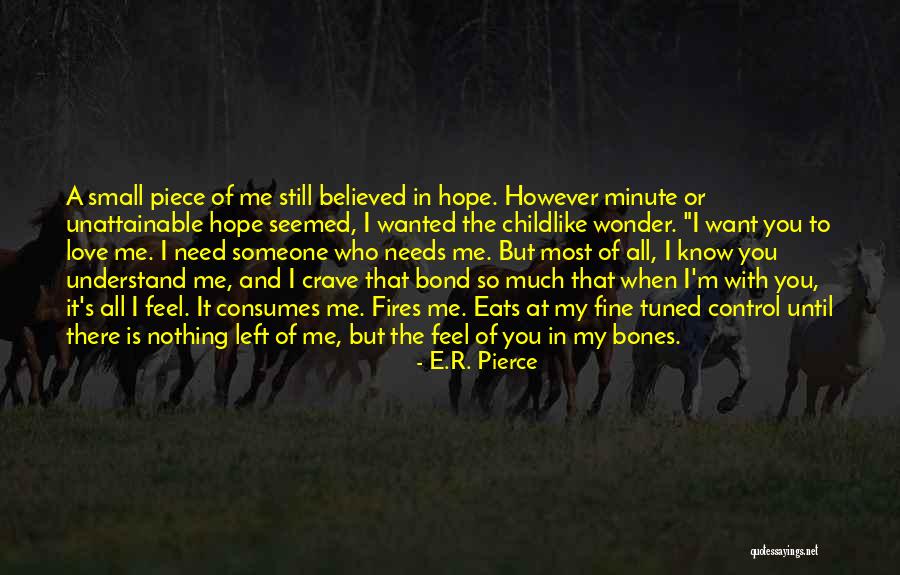 Want Someone To Love Quotes By E.R. Pierce