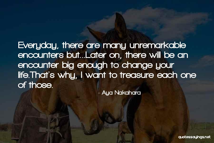 Want To Change Your Life Quotes By Aya Nakahara