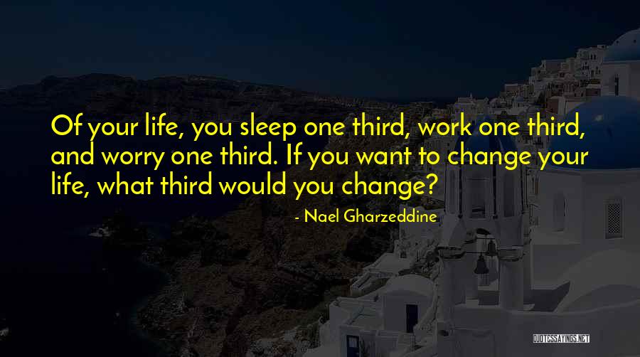 Want To Change Your Life Quotes By Nael Gharzeddine