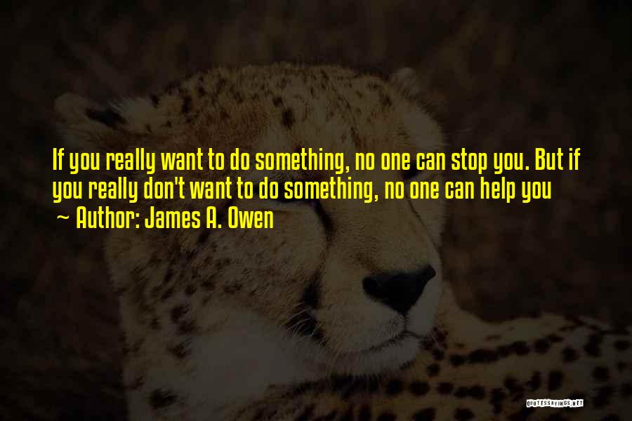 Want To Do Something But Can't Quotes By James A. Owen