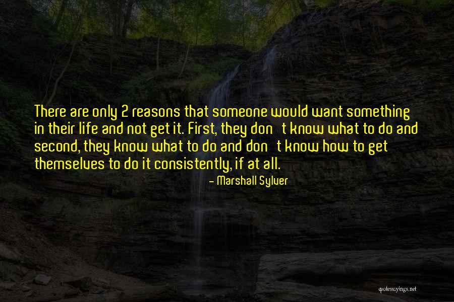 Want To Do Something In Life Quotes By Marshall Sylver