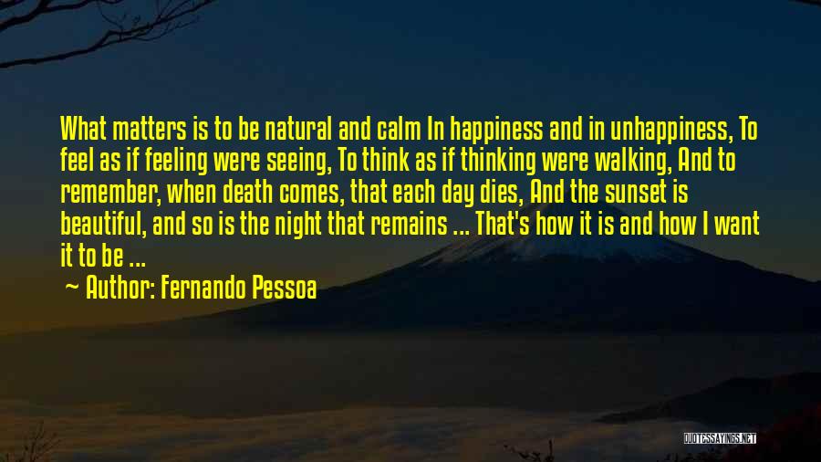 Want To Feel Beautiful Quotes By Fernando Pessoa