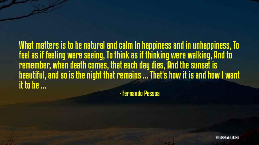 Want To Feel Beautiful Quotes By Fernando Pessoa