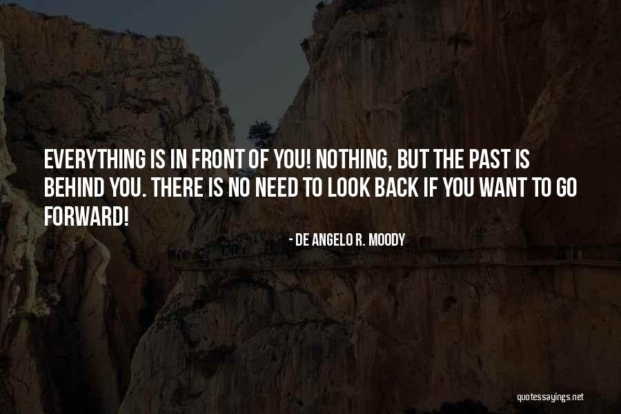 Want To Go Back To The Past Quotes By De Angelo R. Moody