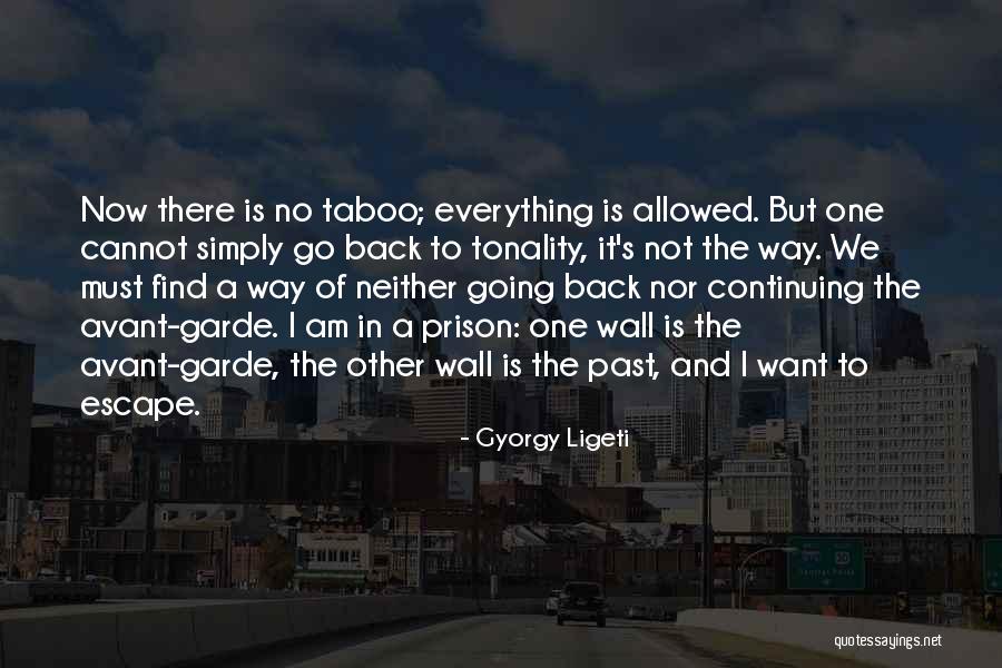 Want To Go Back To The Past Quotes By Gyorgy Ligeti