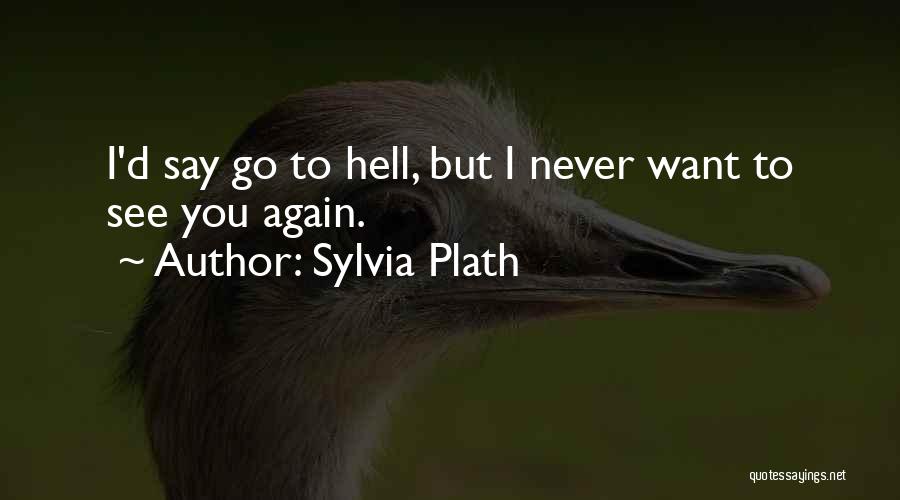 Want To See You Again Quotes By Sylvia Plath