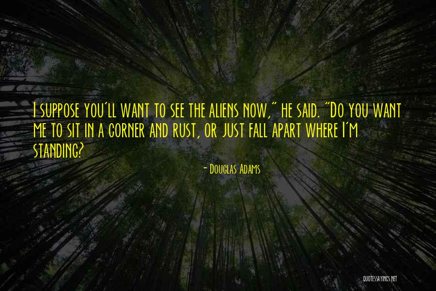 Want To See You Fall Quotes By Douglas Adams