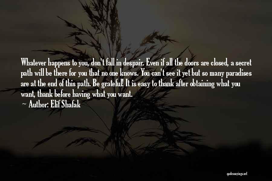 Want To See You Fall Quotes By Elif Shafak