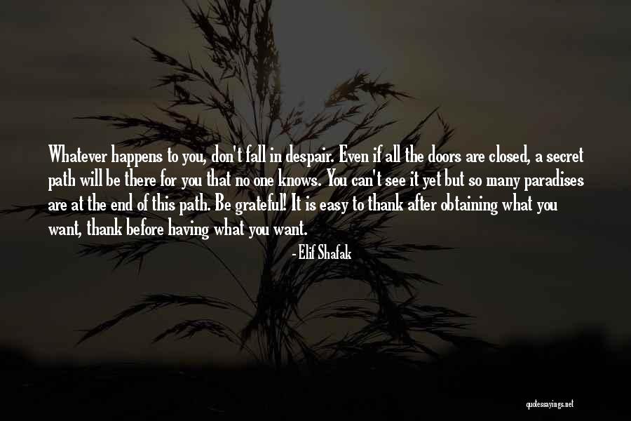 Want To See You Fall Quotes By Elif Shafak