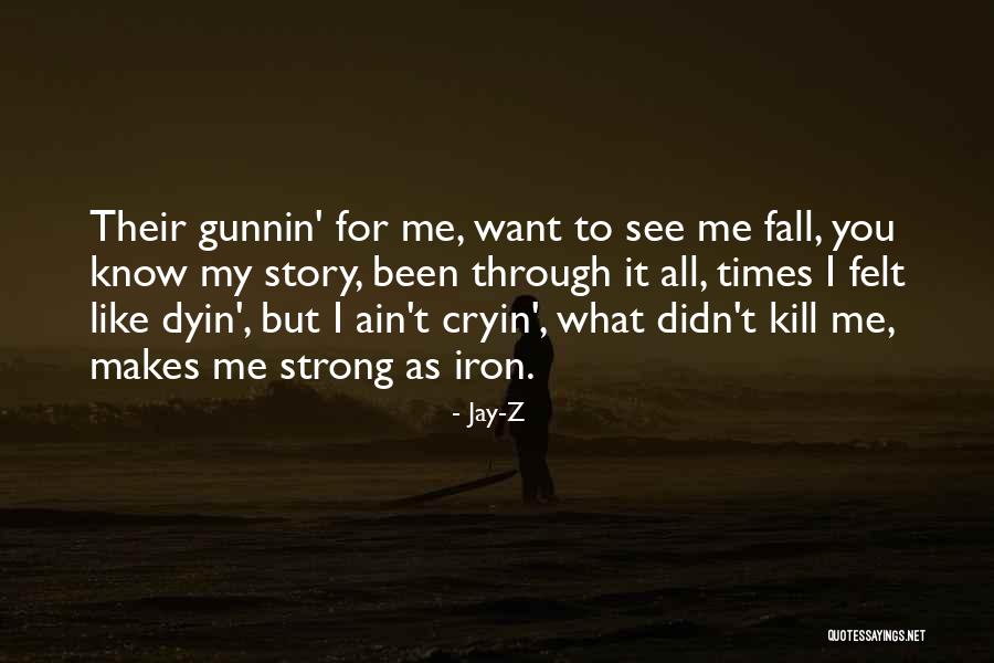 Want To See You Fall Quotes By Jay-Z