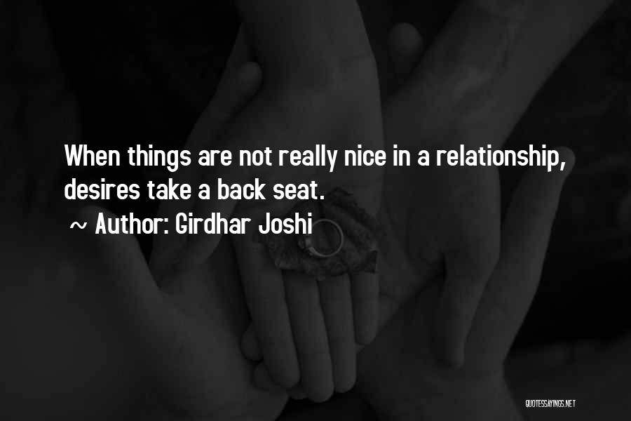 Want You Back Relationship Quotes By Girdhar Joshi