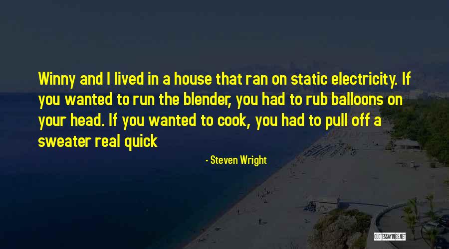 Wanted And On The Run Quotes By Steven Wright
