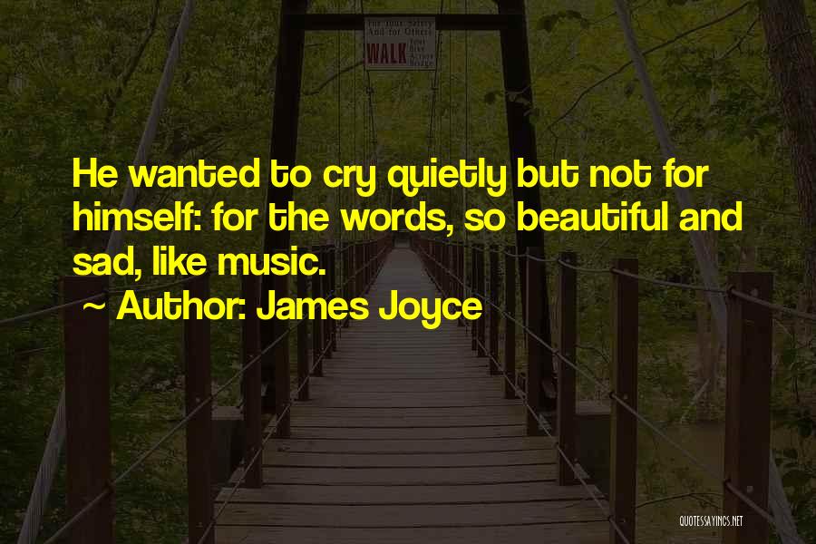 Wanted To Cry Quotes By James Joyce