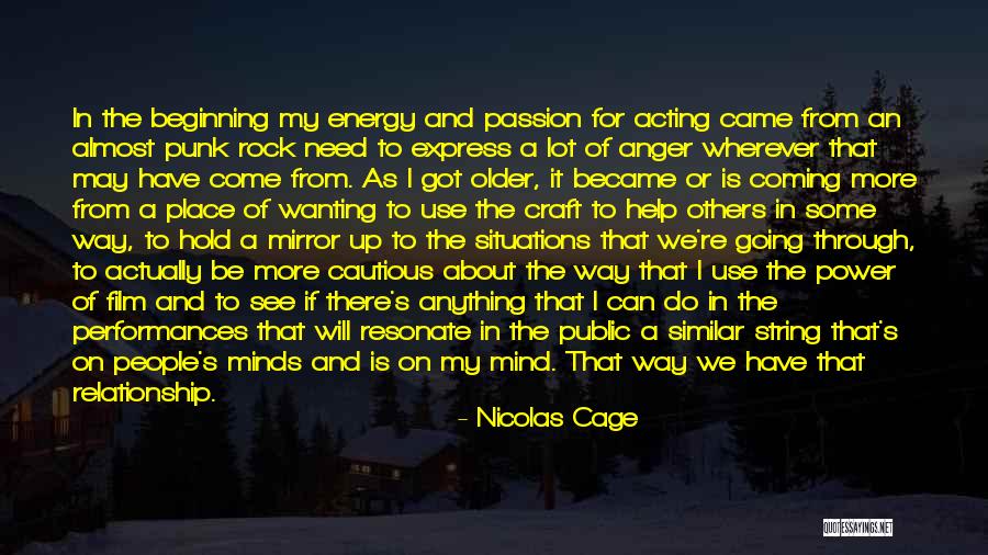 Wanting More In A Relationship Quotes By Nicolas Cage